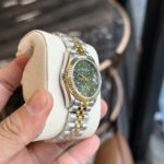 Đồng Hồ Rolex DateJust Demi Gold Mặt Số Cây Lá Xanh 31mm (1)