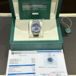 Đồng Hồ Rolex DateJust Độ Kim Cương Moissanite Mặt Xanh Clean Factory 41mm (1)