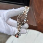 Đồng Hồ Rolex DateJust Nữ Mặt Chocolate Fake 11 Nhà Máy EW 31mm (3)