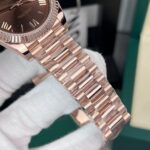 Đồng Hồ Rolex Day-Date Bọc Vàng 18K Mặt Số Chocolate GM V2 (7)