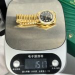Đồng Hồ Rolex Day-Date Bọc Vàng 18K Mặt Số Đen GM V2 (1)