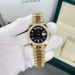 Đồng Hồ Rolex Day-Date Bọc Vàng 18K Mặt Số Đen GM V2 (1)