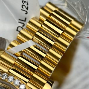 Đồng Hồ Rolex Day-Date Bọc Vàng Thật Độ Kim Cương Moissanite GM V2 40mm (2)
