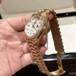 Đồng Hồ Rolex Day-Date Mặt Xà Cừ RoseGold Fake 11 EW 36mm (1)