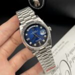Đồng Hồ Rolex Day-Date Mặt Xanh Dương Fake 11 Nhà Máy EW 36mm (5)