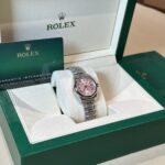 Đồng Hồ Rolex Nữ Datejust Mặt Hồng Fake Cao Cấp EW 31mm (1)