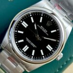 Đồng Hồ Rolex Oyster Perpetual 124300 Mặt Đen Replica King Factory 41mm (3)