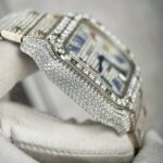 Đồng Hồ Cartier Santos Đính Full Đá Replica Cao Cấp (7)