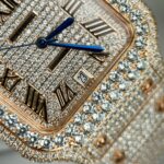 Đồng Hồ Cartier Santos Nam Đính Full Đá Replica 1 1 (9)