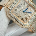 Đồng Hồ Cartier Santos Nam Đính Full Đá Replica 1 1 (9)