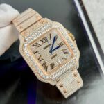 Đồng Hồ Cartier Santos Nam Đính Full Đá Replica 1 1 (9)