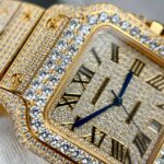 Đồng Hồ Cartier Santos Replica 11 Đính Đá Nhà Máy BV (1)