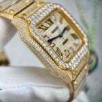 Đồng Hồ Cartier Santos Replica 11 Đính Đá Nhà Máy BV (1)