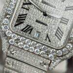 Đồng Hồ Cartier Santos Replica Cao Cấp Nam Đính Đá (2)