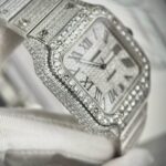 Đồng Hồ Cartier Santos Replica Cao Cấp Nam Đính Đá (2)