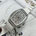 Đồng Hồ Franck Muller V32 Nữ Đính Full Đá Màu Trắng ABF 36mm (1)