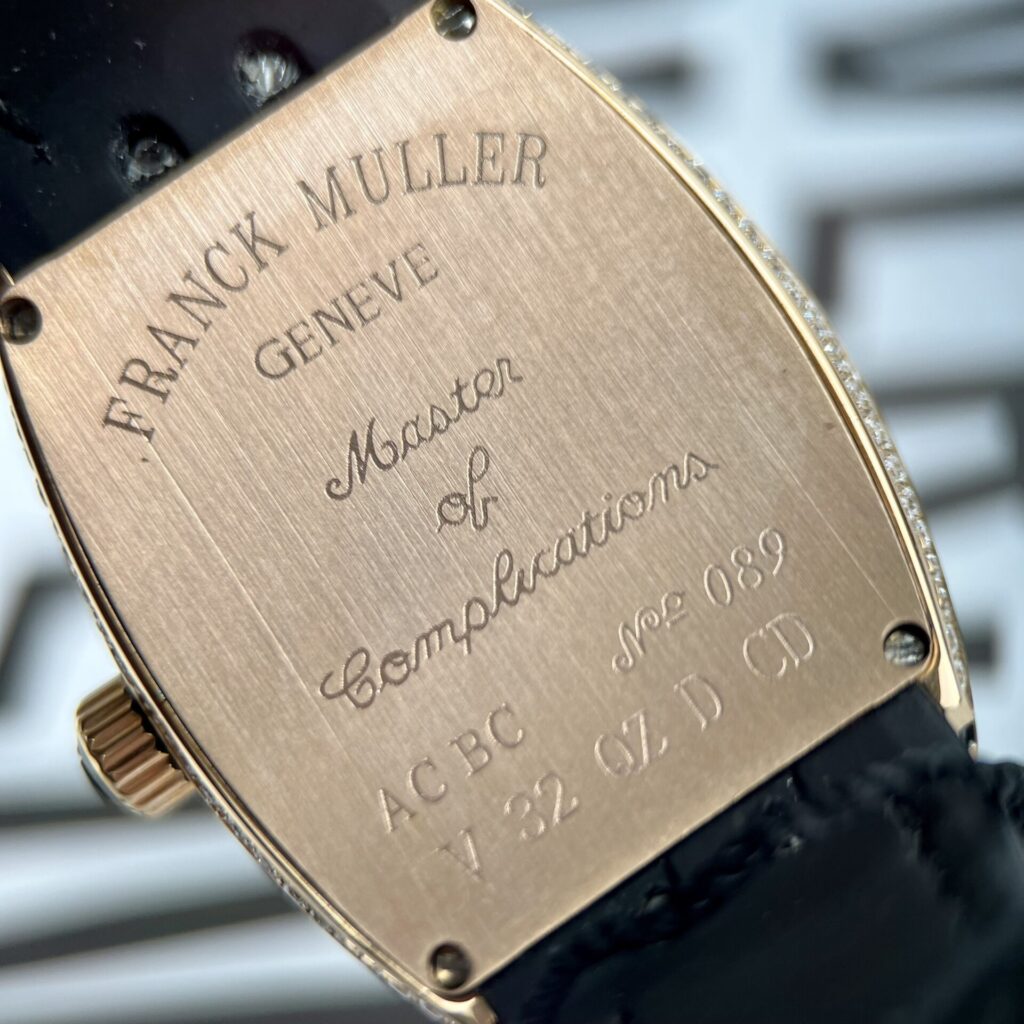 Đồng Hồ Franck Muller V32 Nữ Đính Full Đá Rose Gold ABF 36mm (1)