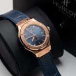Đồng Hồ Hublot Classic Fusion King Gold Blue Replica 11 Nhà Máy JJF 38mm (2)