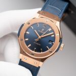 Đồng Hồ Hublot Classic Fusion King Gold Blue Replica 11 Nhà Máy JJF 38mm (2)
