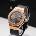 Đồng Hồ Hublot Classic Fusion King Gold Gray Replica 11 Nhà Máy JJF 38mm (2)