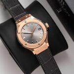 Đồng Hồ Hublot Classic Fusion King Gold Gray Replica 11 Nhà Máy JJF 38mm (2)
