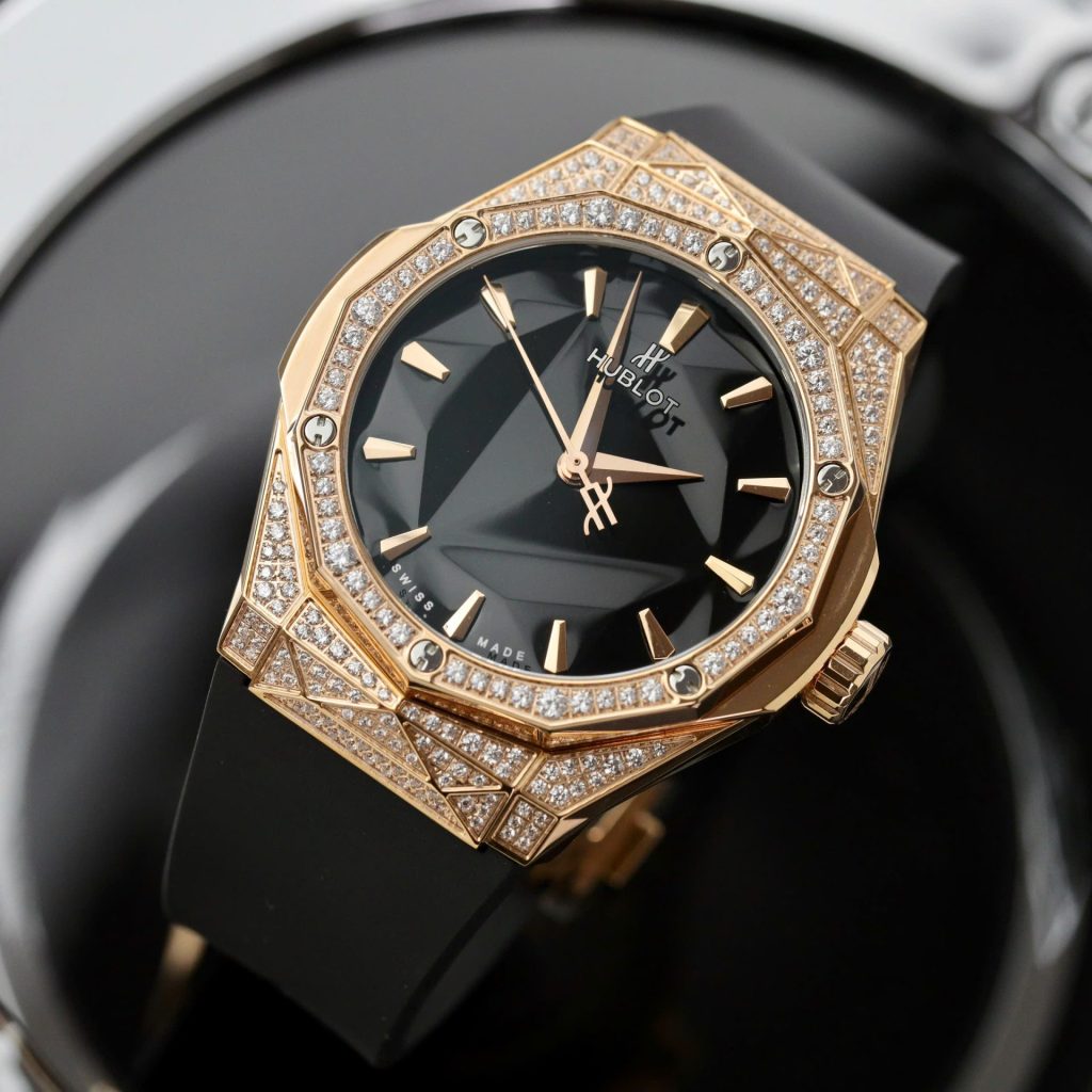 Đồng Hồ Hublot Classic Fusion Orlinski King Gold Full Kim Moissanite 40mm (12)