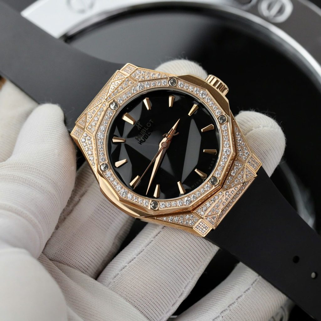 Đồng Hồ Hublot Classic Fusion Orlinski King Gold Full Kim Moissanite 40mm (12)