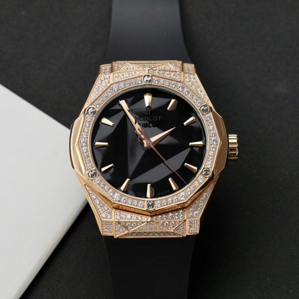 Đồng Hồ Hublot Classic Fusion Orlinski King Gold Full Kim Moissanite 40mm (12)