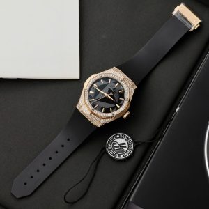 Đồng Hồ Hublot Classic Fusion Orlinski King Gold Full Kim Moissanite 40mm (12)