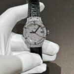 Đồng Hồ Hublot Nữ Màu Đen Đính Full Kim Cương Moissanite 33mm (4)