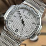 Đồng Hồ Patek Philippe Nautilus 7118 Replica 11 Nữ Đính Đá Mặt Trắng (1)