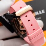 Đồng Hồ Richard Mille RM07-01 Carbon Đính Đá Màu Hồng 36mm (9)