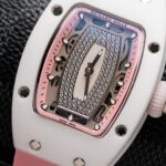 Đồng Hồ Richard Mille RM07-01 Ceramic Dây Cao Su Màu Hồng 36mm (1)