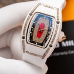 Đồng Hồ Richard Mille RM07-01 Nữ Đính Đá Vỏ Ceramic Trắng 36mm (1)