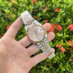 Đồng Hồ Rolex DateJust Demi Mặt Số Hồng Fake 11 EW Factory 41mm (1)