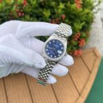 Đồng Hồ Rolex DateJust Mặt Xanh Dương Đính Đá EW Factory 36mm (5)