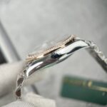 Đồng Hồ Rolex DateJust Nữ Mặt Hoa Lá Đính Đá Replica 31mm (2)
