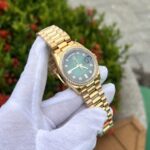 Đồng Hồ Rolex Day-Date 128348RBR Mặt Số Ombre Xanh Lá EW 36mm (8)