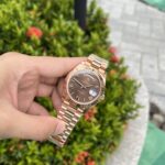Đồng Hồ Rolex Day-Date Mặt Chocolate Cọc Số La Mã EW 40mm (1)