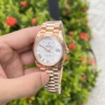 Đồng Hồ Rolex Day-Date Rose Gold Super Fake Máy Thụy Sỹ 40mm (2)