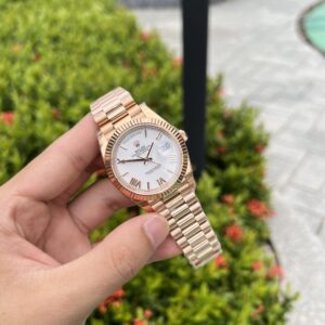 Đồng Hồ Rolex Day-Date Rose Gold Super Fake Máy Thụy Sỹ 40mm (2)