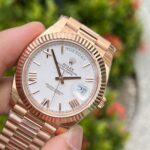 Đồng Hồ Rolex Day-Date Rose Gold Super Fake Máy Thụy Sỹ 40mm (2)