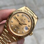 Đồng Hồ Rolex Day-Date Vàng Champagne Fake Máy Thụy Sỹ 40mm (2)
