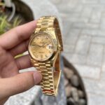 Đồng Hồ Rolex Day-Date Vàng Champagne Fake Máy Thụy Sỹ 40mm (2)