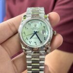Đồng Hồ Rolex Day-Date Replica 11 Mặt Số Xanh Băng Cọc Ả Rập GM V2 40mm (6)