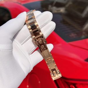Đồng Hồ Rolex GMT-Master II 126755 SARU Rep 11 Bọc Vàng Độ Moissanite Sapphire 41mm (1)