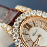 Đồng Hồ Chopard Đính Kim Cương Moissanite Siêu Cấp RoseGold 34mm (4)