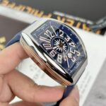 Đồng Hồ Franck Muller V45 Màu Xanh Dương Replica Nhà Máy ABF 45mm (1)