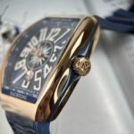 Đồng Hồ Nam Franck Muller V45 Màu Xanh Dương Vỏ Vàng Hồng 45mm (8)