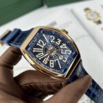 Đồng Hồ Nam Franck Muller V45 Màu Xanh Dương Vỏ Vàng Hồng 45mm (8)